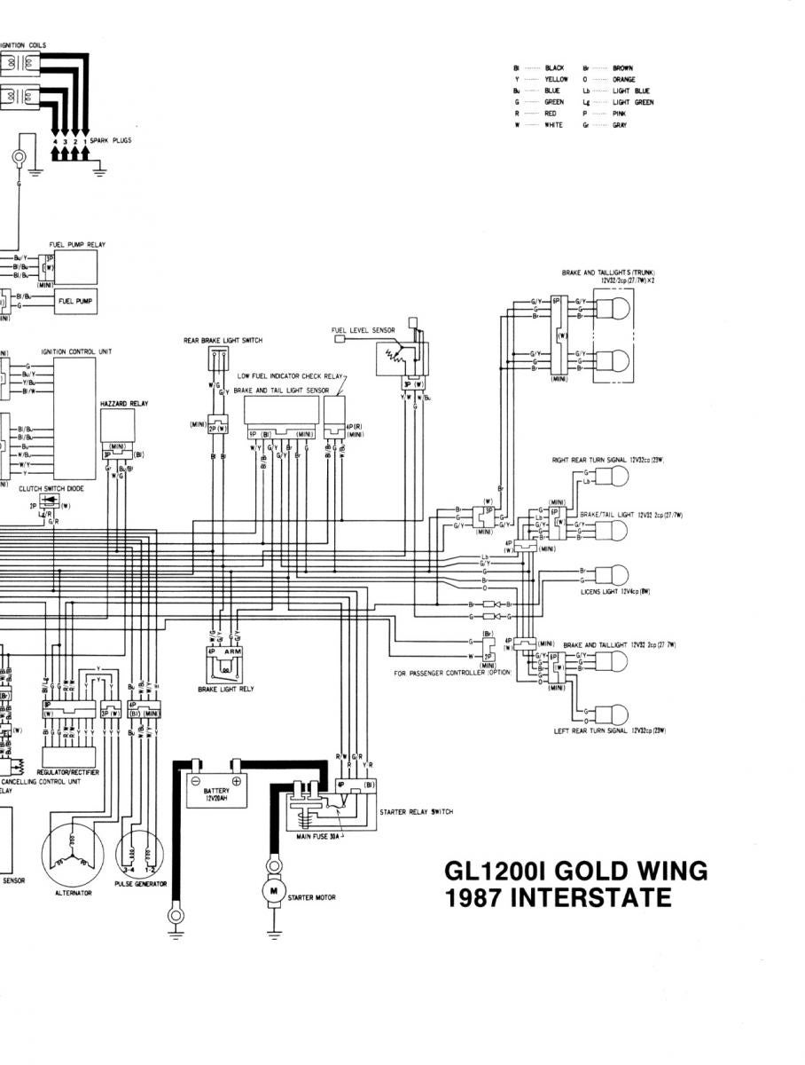 1986 Honda Goldwing Wiring Diagram Starting Circuit - Wiring Diagram Schema
